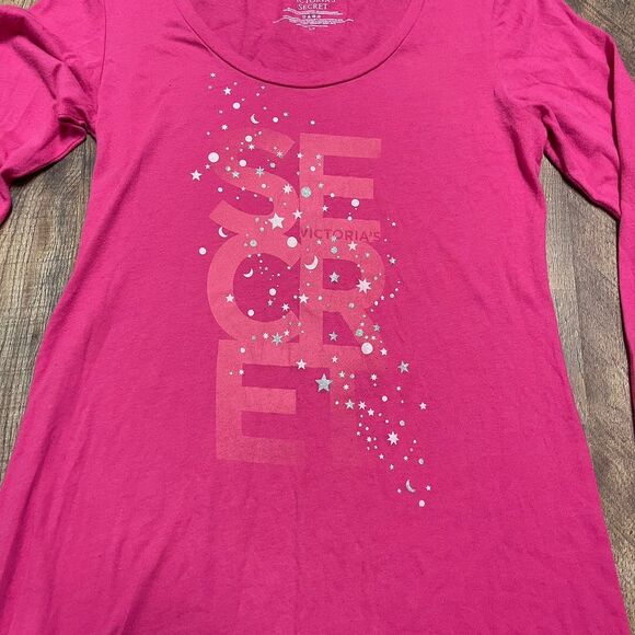 Vintage Y2K Victoria Secret Women’s Nightgown Size Small Glitter Girly Longsleev - Picture 3 of 4